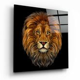 Lion Glass Wall Art | Insigne Art Design.